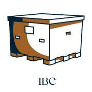Packaging Icons_IBC labelled Packaging icon, IBC container packaging