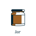 Packaging Icons_Jar labelled Packaging icon, jar packaging