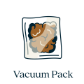 Packaging Icons_Vacuum Pack labelled Packaging icon, vacuum pack packaging