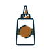 Applications icon_Sauces sauces applications icon tan